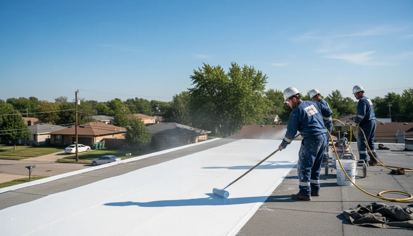 Commercial roof coating in Columbia, LA near me